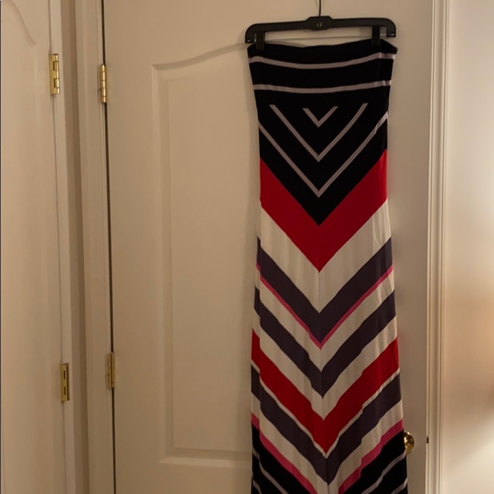 Bebe strapless maxi dress